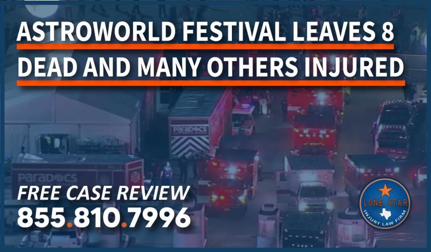 Astroworld Festival Leaves 8 Dead and Many Others Injured personal injury lawyer attorney compensation lawsuit