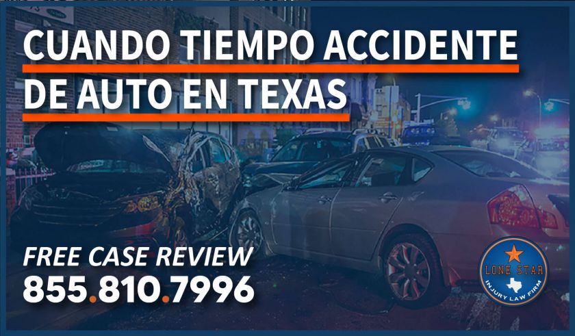 Cuando tiempo accidente de auto en Texas abogado