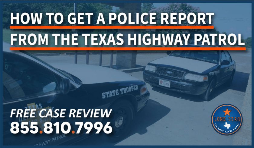 How to Get a Police Report from the Texas Highway Patrol sheriff public safety information accident incident injury