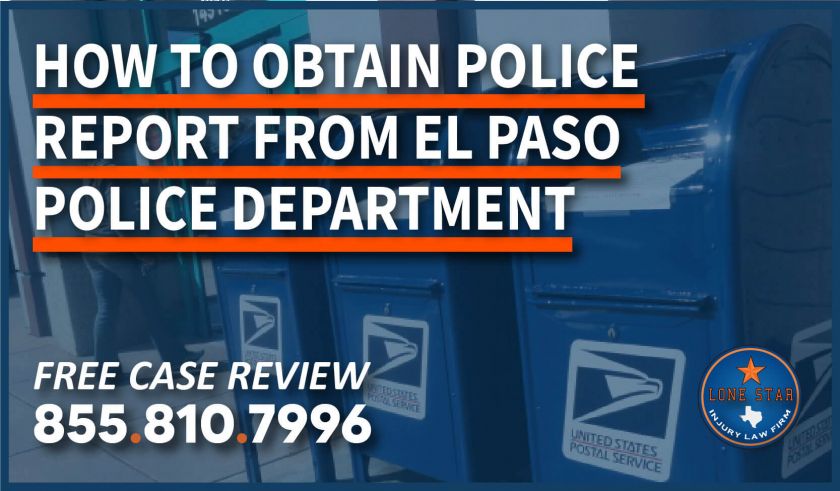 How to Obtain Police Reports from the El Paso Police Department lone start injury law firm