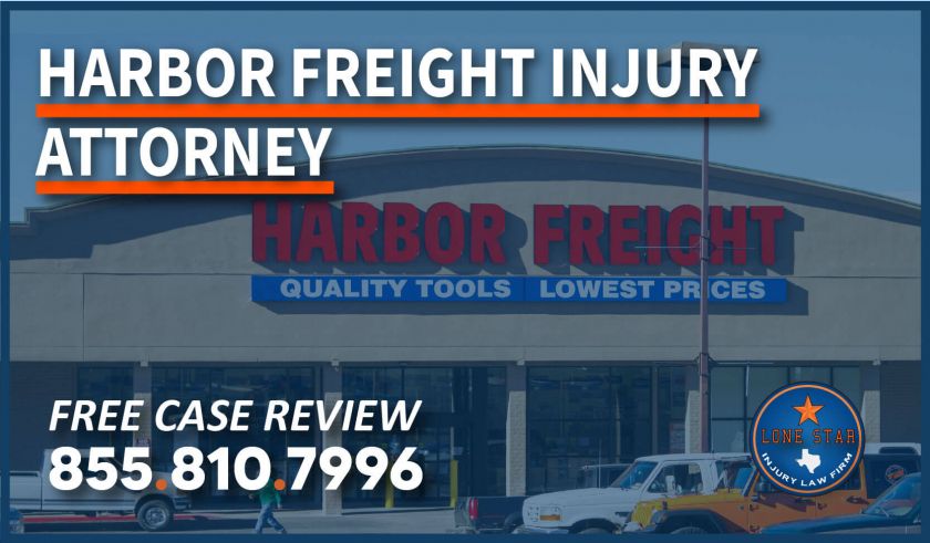harbor freight injury attorney in texas falling objects incident accident lawyer sue compensation