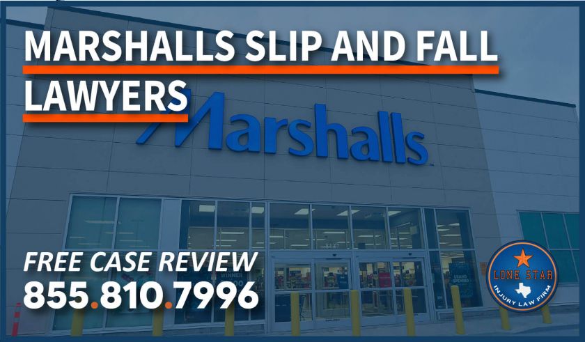 marshalls slip and fall lawyer attorney accident incident sue lawsuit