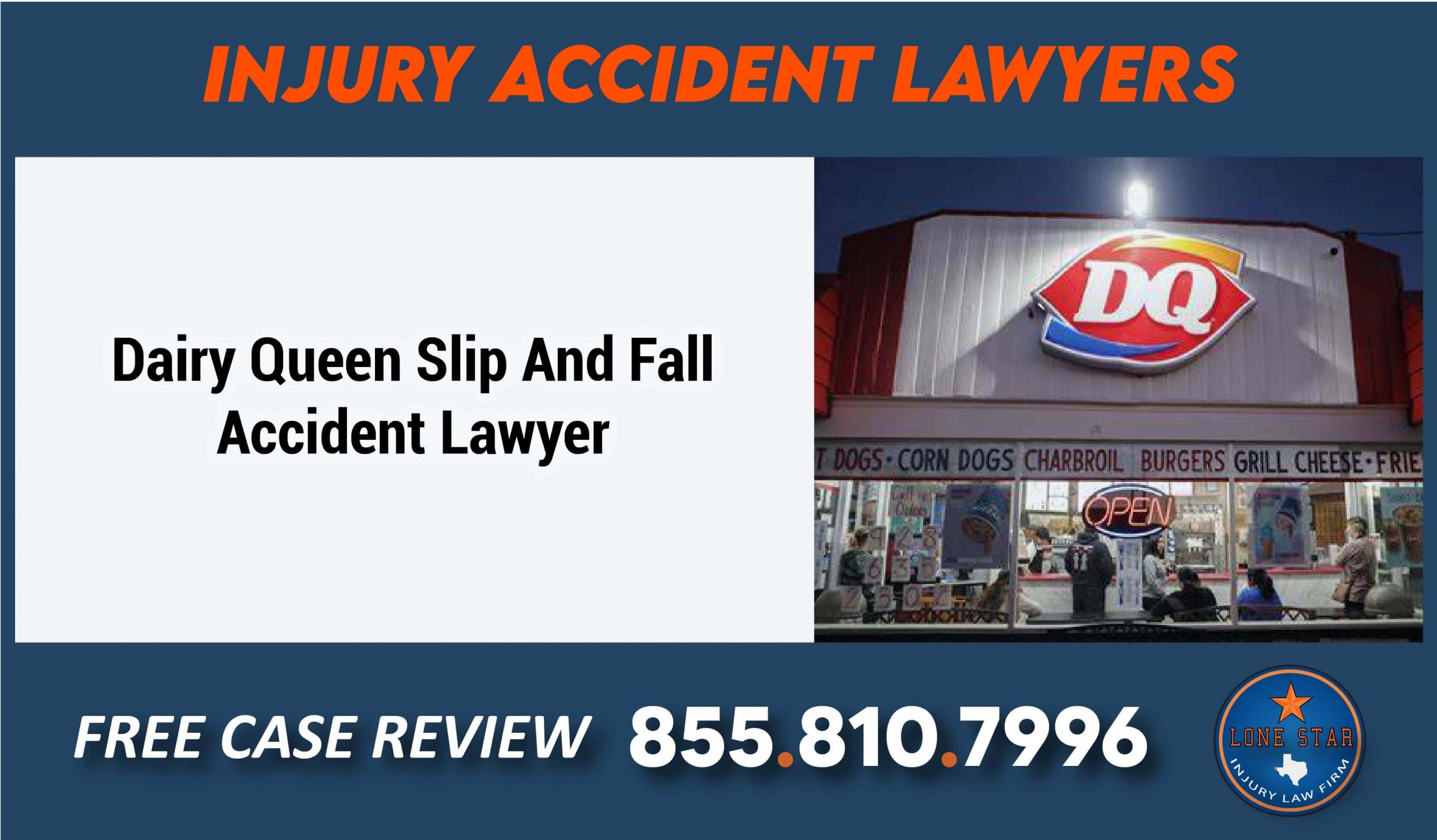 Dairy Queen Slip And Fall Accident Lawyerlawsuit sue compensation lawyer attorney liability incident